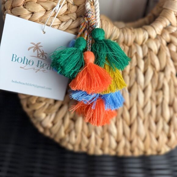 Tan Woven Tote Bag - Picture 2 of 9